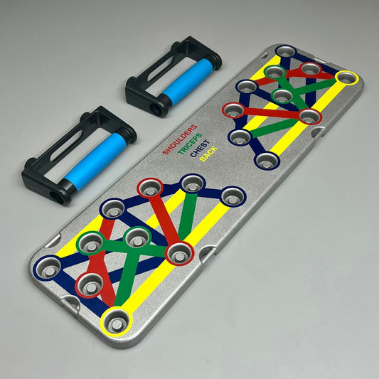 ZUME GOODS 16-in-1 Aluminum Push Up Board All-Around Push Up Training System (New)